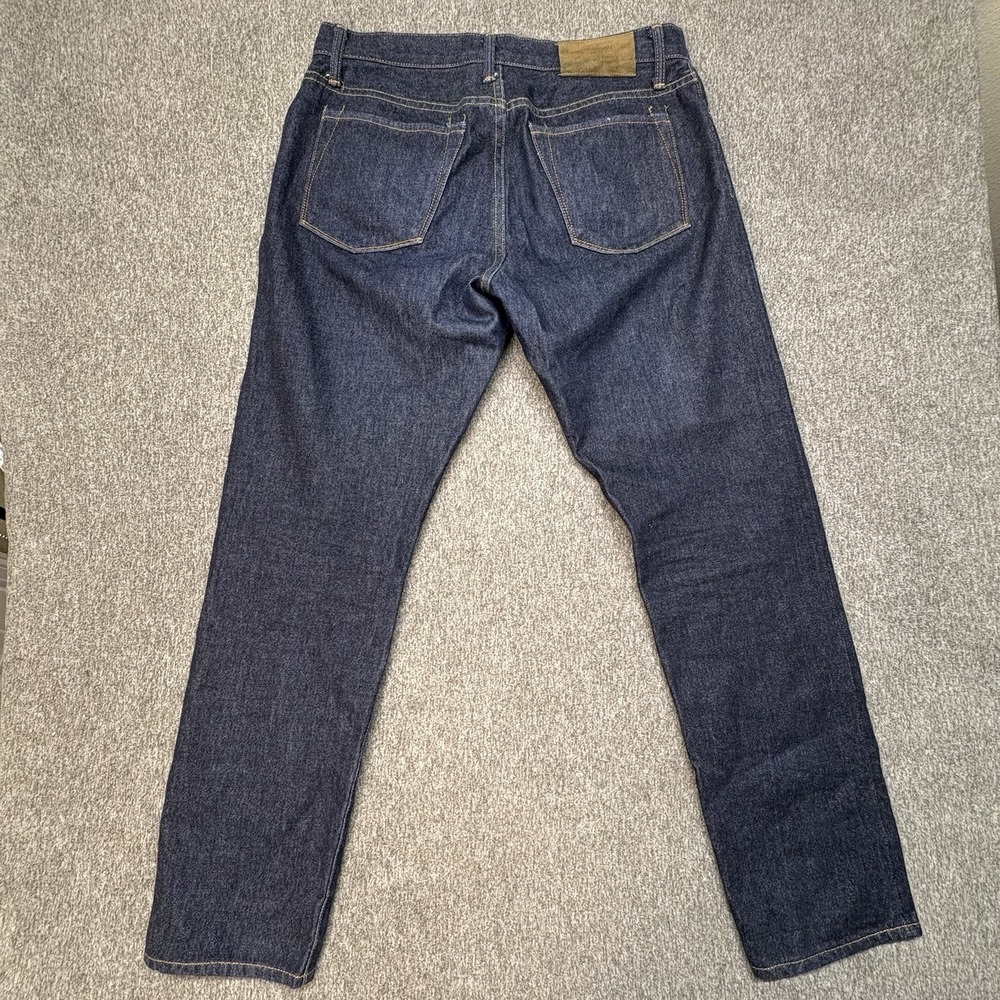 Todd Snyder Jeans Mens 32x30 Selvedge Blue Straight Slim Fit‎ Button Fly Indigo - Picture 4 of 16